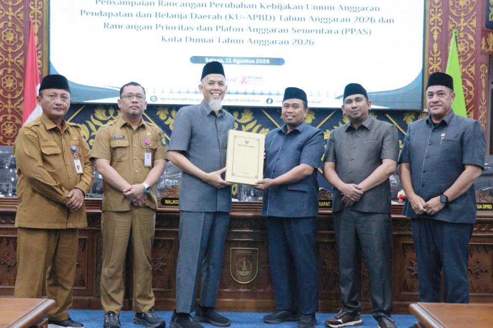 Pendapatan Dumai Naik Rp253 Miliar, Defisit APBD 2026 Menyusut Jadi Rp60,66 Miliar