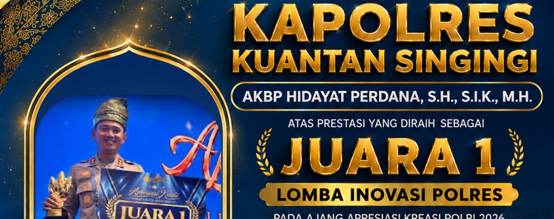 Polres Kuansing Juara 1 Nasional Lomba Ketahanan Pangan, Inovasi Polri Raih Apresiasi