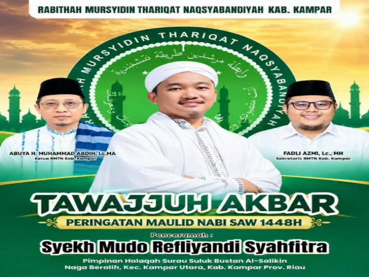 RMTN Kampar Gelar Tawajjuh Akbar dan Maulid Nabi 1448 H