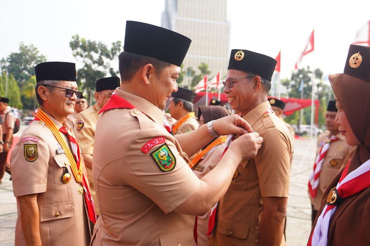 24 Anggota Pramuka Riau Raih Lencana Kehormatan di Hari Pramuka ke-65