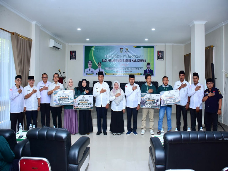 Bupati Kampar Buka Pelatihan Kewirausahaan Baznas, Dorong Mustahik Jadi Pelaku Usaha Mandiri