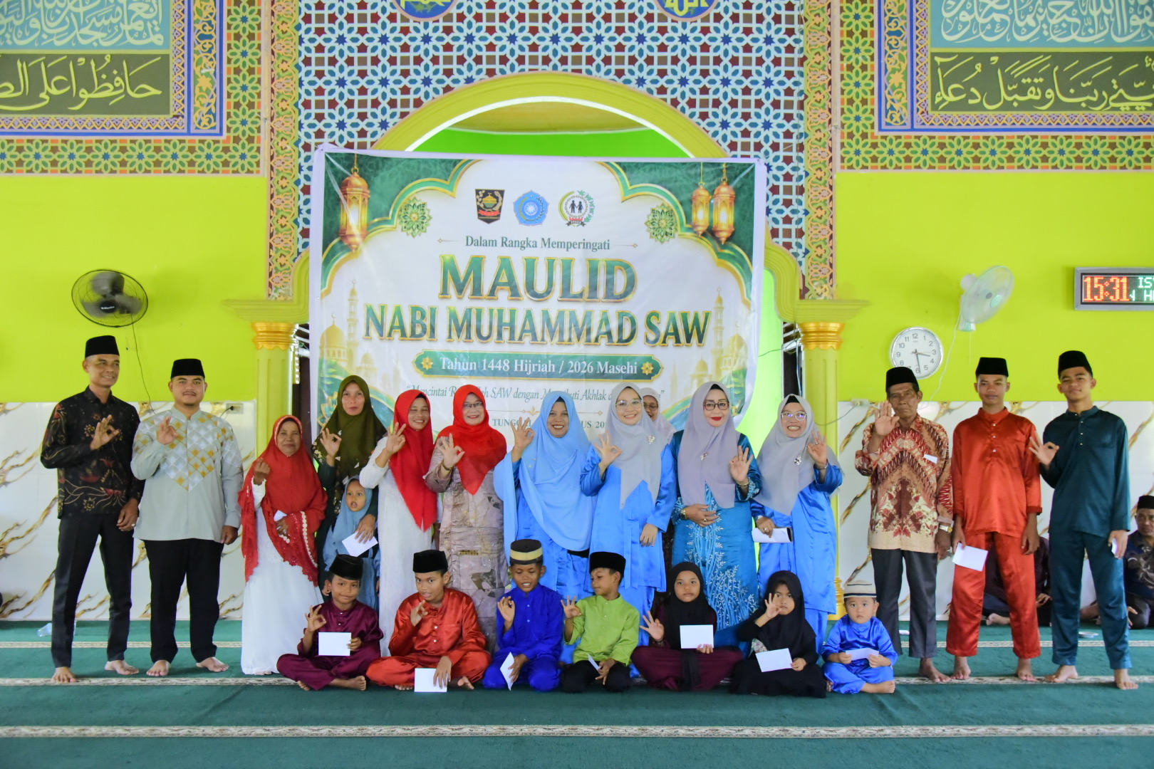 GOW Bengkalis Peringati Maulid Nabi di Perapat Tunggal, Gelar Tausiah dan Bazar Amal