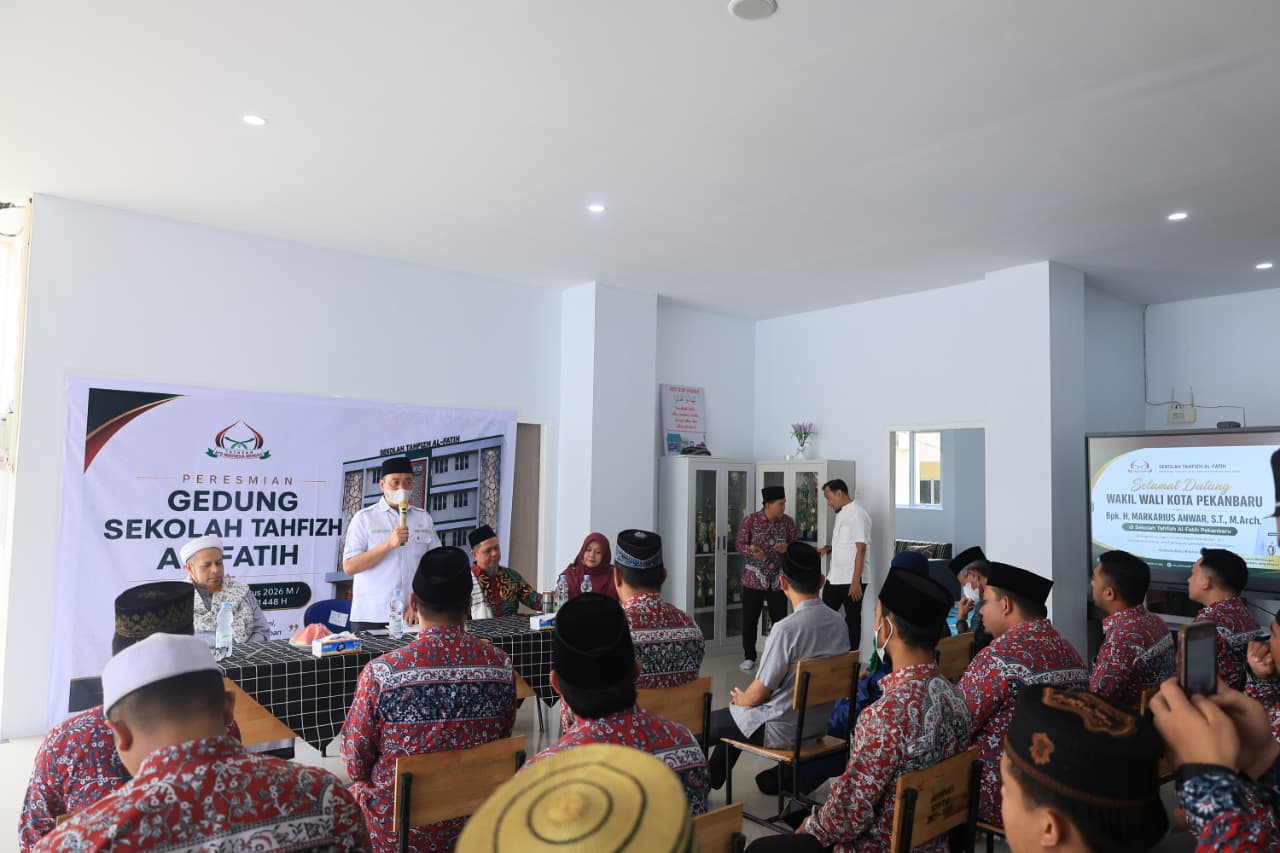 Sekolah Tahfizh Al-Fatih Pekanbaru Diresmikan, Wawako Apresiasi Peran Masyarakat di Bidang Pendidika