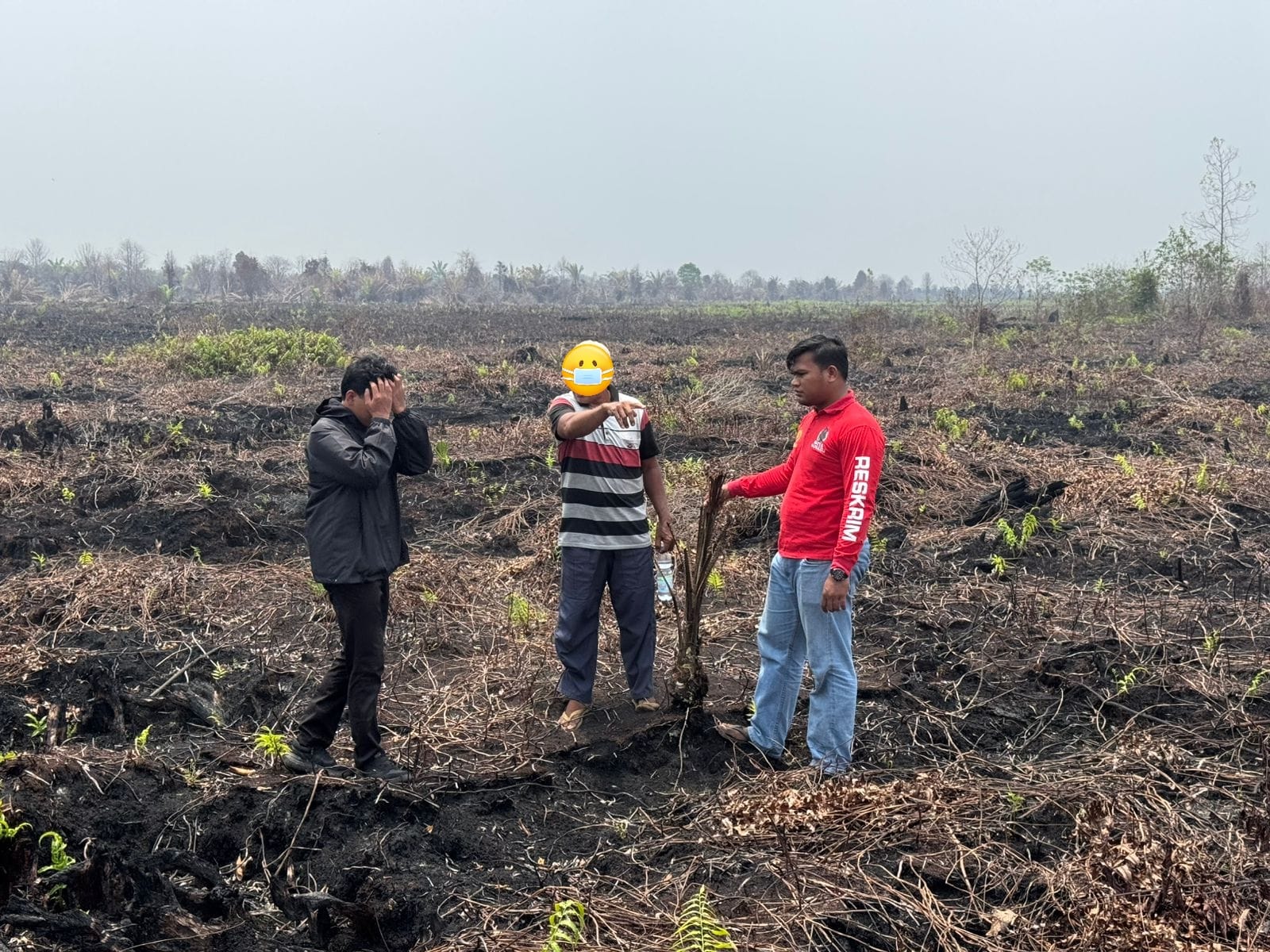 Polisi Tetapkan Pemilik Lahan Terbakar di Bengkalis sebagai Tersangka
