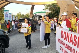 Ratusan Atlet Riau Tagih Sisa Bonus PON 2024, Sindir Pemprov Lewat Aksi Damai