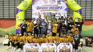 Sahabat Hati Cup 3 Berakhir, Bupati Inhil Dorong Pembinaan Talenta Futsal Muda