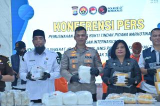 Polres Bengkalis Gagalkan Peredaran 28,96 Kg Sabu dan 122.629 Butir Ekstasi, Selamatkan 279.893 Jiwa