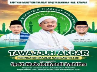 RMTN Kampar Gelar Tawajjuh Akbar dan Maulid Nabi 1448 H