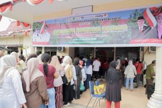 Gerakan Pangan Murah HUT ke-81 RI di Bengkalis Diserbu Warga, Harga Sembako Lebih Terjangkau