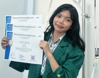 Callista Larasati Mahasiswa FIKOM UMRI Raih Tiga Medali di OPN 2026