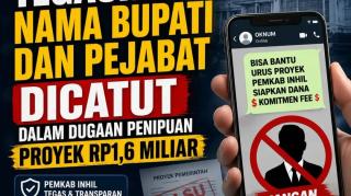 Nama Bupati Inhil Dicatut, Pemkab Bantah Janjikan Proyek Rp1,6 Miliar