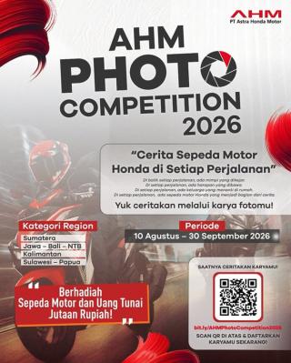 AHM Photo Competition 2026 Dibuka, Siapkan Foto Terbaik dan Menangkan Sepeda Motor