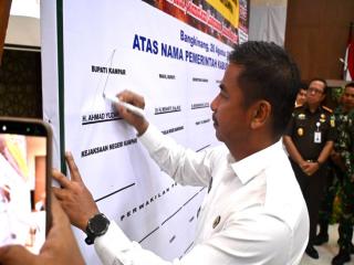 Bupati Kampar Tegaskan Karhutla Tanggung Jawab Bersama, Larang Pembukaan Lahan dengan Cara Membakar