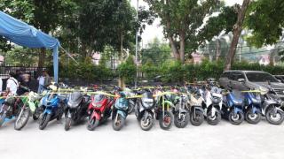 Polda Riau Bongkar Sindikat Curanmor Lintas Provinsi, 44 Motor Curian Diamankan