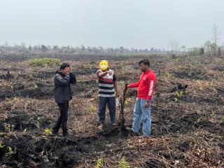 Polisi Tetapkan Pemilik Lahan Terbakar di Bengkalis sebagai Tersangka