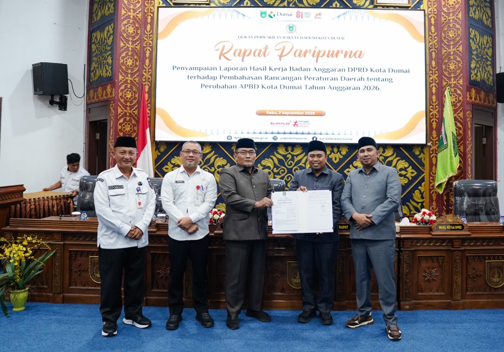 Perubahan APBD Dumai 2026 Disepakati, Pemko Siapkan Anggaran Rp2,24 Triliun