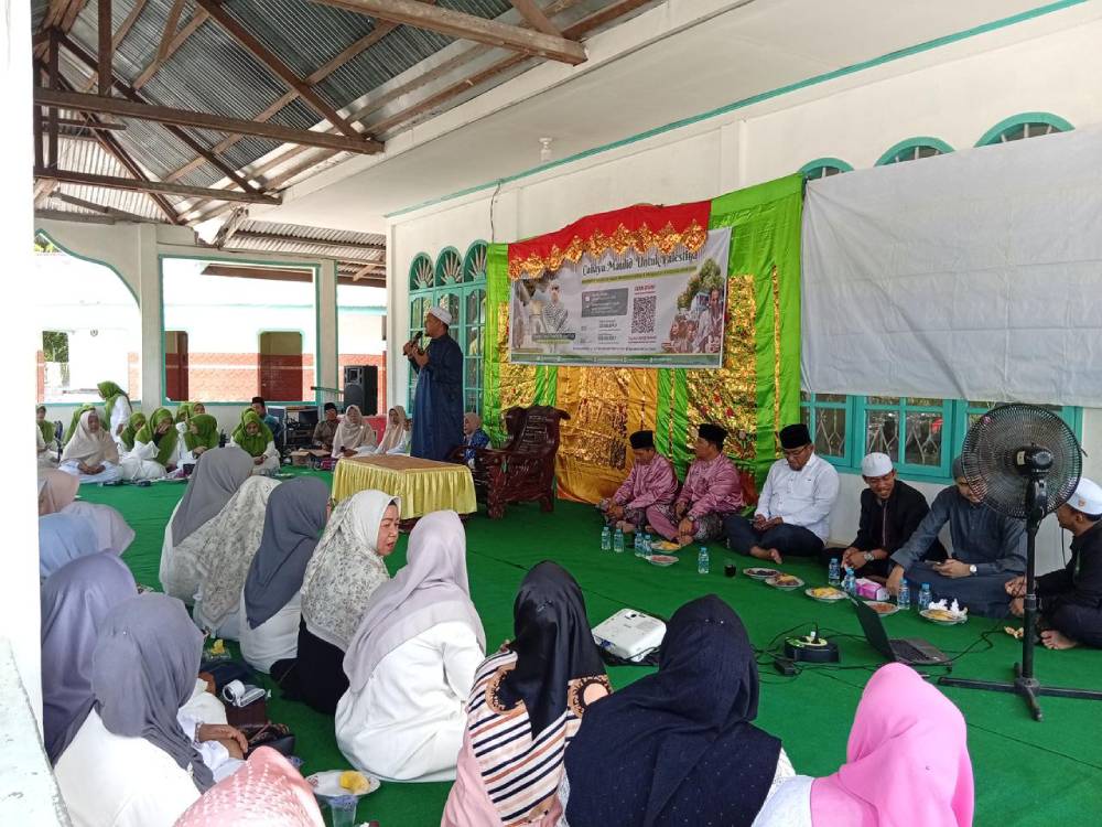 Maulid Nabi di Bukit Kayu Kapur, Warga Galang Dana untuk Palestina