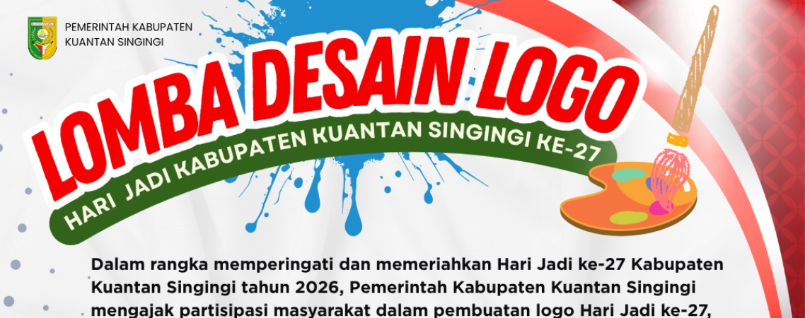 Sayembara Logo Hari Jadi Kuansing ke-27 Resmi Dibuka, Warga Diajak Tampilkan Kreativitas