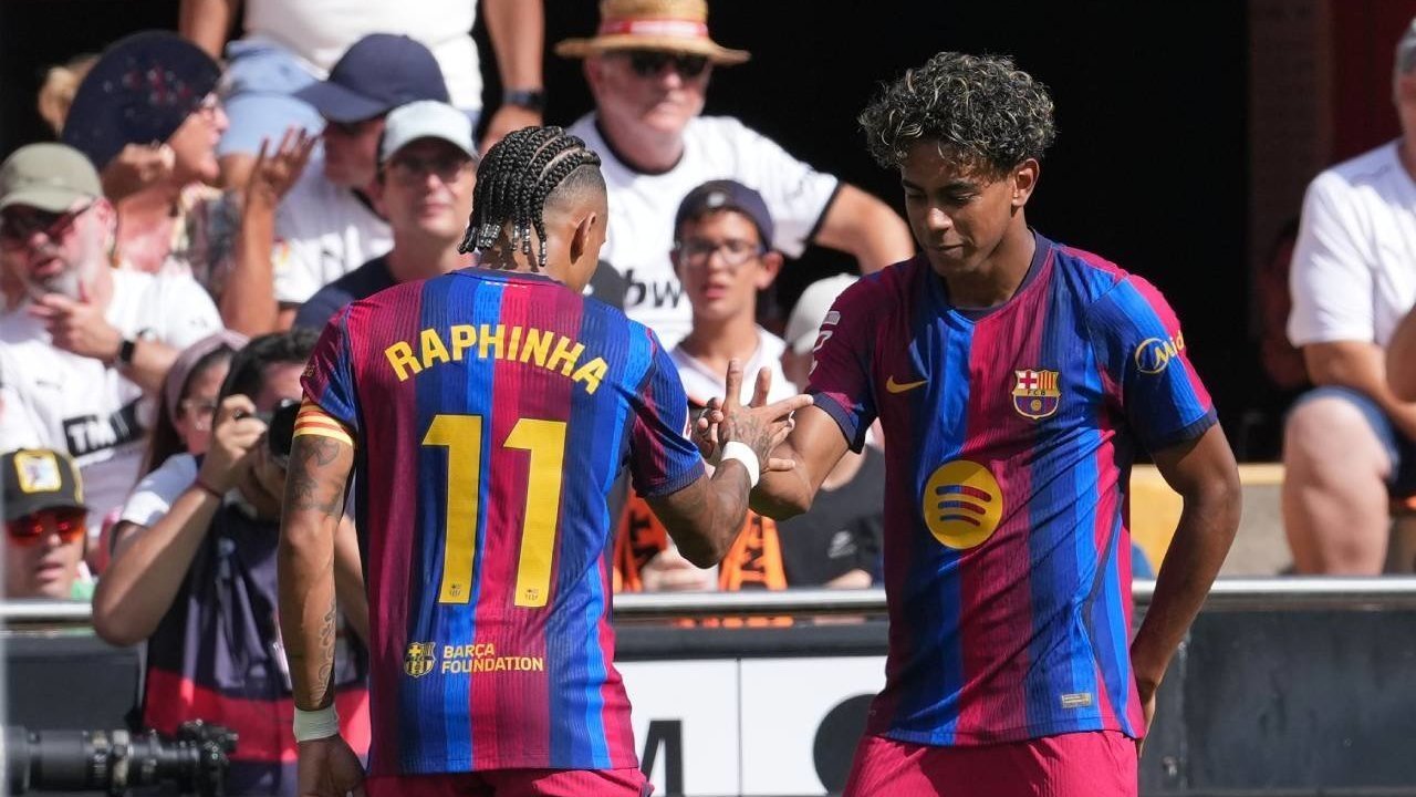 Barcelona Pesta Gol di Mestalla, Valencia Dihajar 5-0