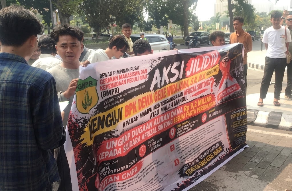 Demo Jilid IV, GMPR Desak Kejati Riau Tetapkan Afrizal Sintong sebagai Tersangka