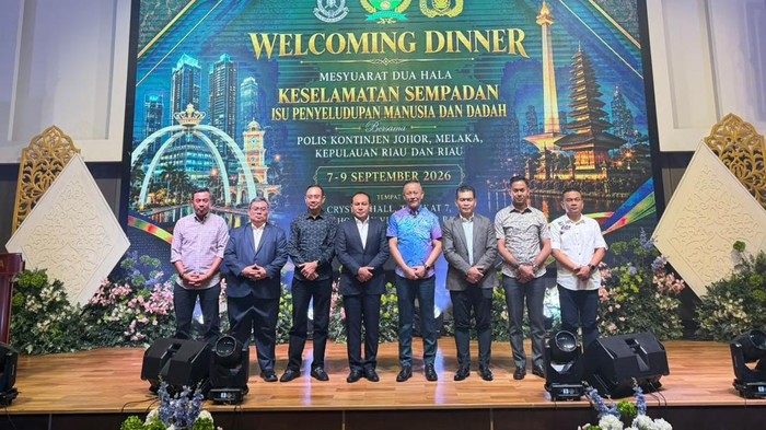 Polda Riau-Polis Johor Perkuat Keamanan Selat Malaka, Fokus TPPO hingga Narkotika