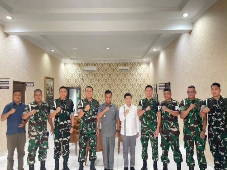 Bupati Kampar Temui Danpomdam XIX/TT, Perkuat Sinergi Jaga Kondusivitas Daerah