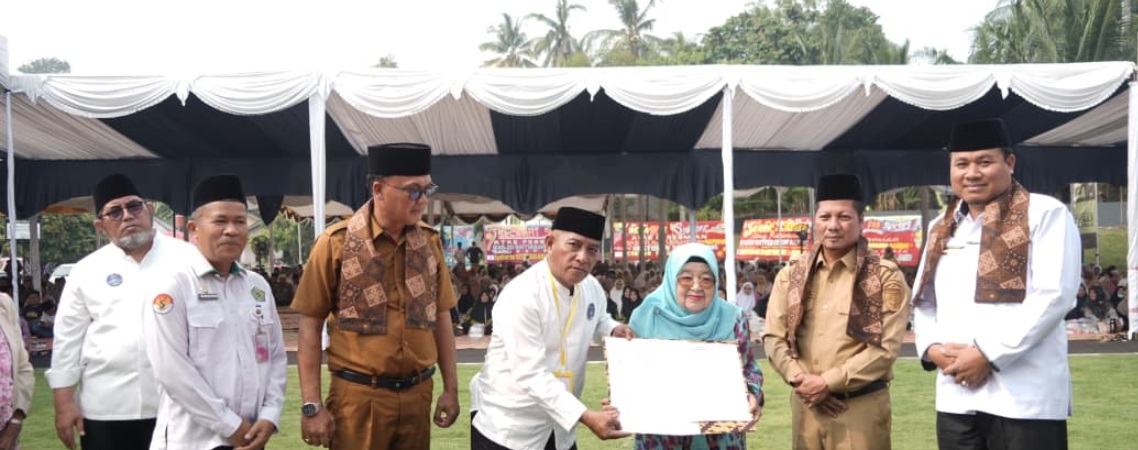 Resmikan Masjid Baiturrahman di Baserah, Muklisin Apresiasi Kepedulian H Bustamam dan Hj Fatimah