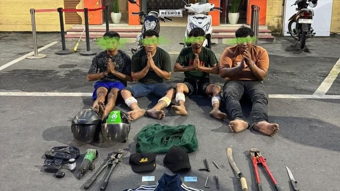 Sindikat Curanmor Antarprovinsi Dibongkar, 4 Pelaku Akui Beraksi 71 Kali hingga Pekanbaru