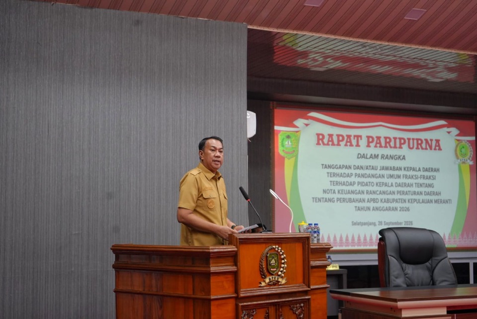 Jawab Sorotan DPRD, Wabup Meranti: Belanja Pegawai Turun Jadi 36,38 Persen