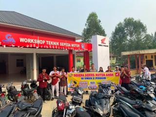 Capella Honda Riau Apresiasi SMK Binaan Honda Dalam Program "AHASS Goes to School