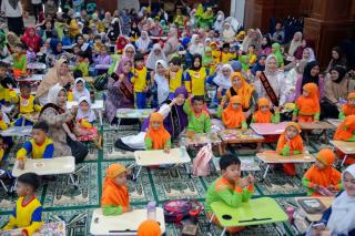 HUT HIMPAUDI ke-21, Bunda PAUD Dumai Ajak Anak Asah Kreativitas Lewat Art and Craft