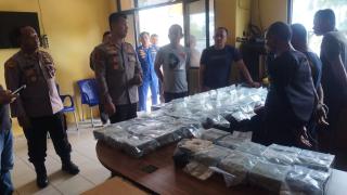 Polres Bengkalis Gagalkan Penyelundupan 65 Kg Sabu Asal Malaysia, 3 Pelaku Ditangkap