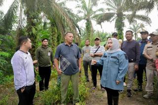 Cegah Karhutla dari Hulu, Kasmarni Dorong Pembersihan Lahan Warga Pakai Alat Berat