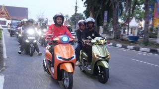 Puluhan Bikers Stylo Pekanbaru dan Dumai Kompak Rolling dan Gathering