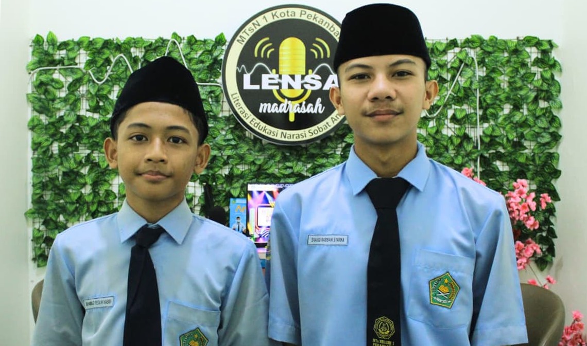 Dua Siswa MTsN 1 Kota Pekanbaru Raih Juara 2 Pantomim FLS3N Tingkat Nasional 2026