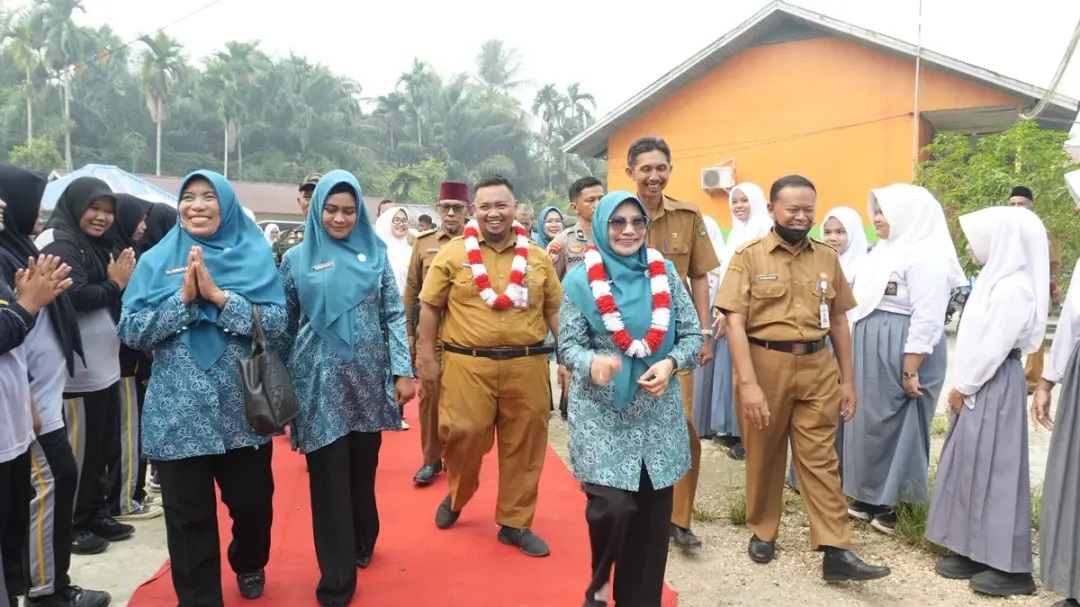 Kampanye B2SA Masuk Sekolah, Ketua TP-PKK Inhil Ajak Pelajar Biasakan Pangan Bergizi dan Lokal