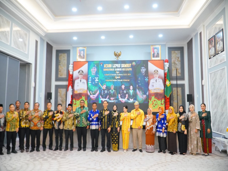 Lepas Sambut Dandim 0313/KPR, Bupati Kampar Tekankan Kesinambungan Sinergi Forkopimda
