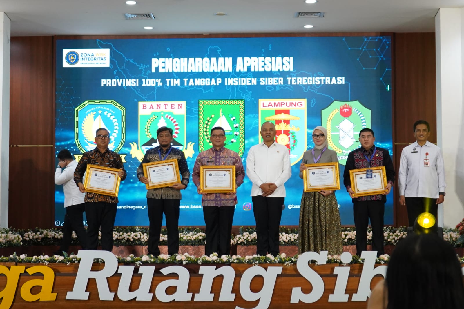 Riau Raih Penghargaan BSSN, Seluruh Kabupaten/Kota Tuntas Bentuk Tim Tanggap Insiden Siber