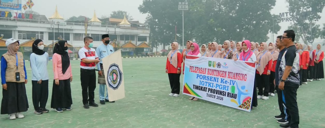 Muradi Lepas Kontingen Porseni IGTKI Kuansing, Targetkan Penampilan Terbaik