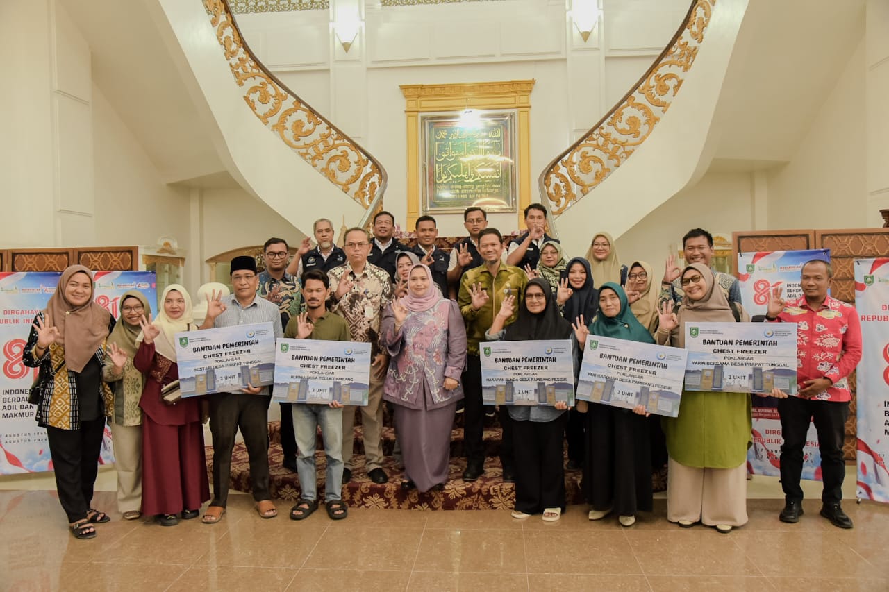 Perkuat Usaha Olahan Ikan, Lima Poklahsar di Bengkalis Terima Bantuan Chest Freezer