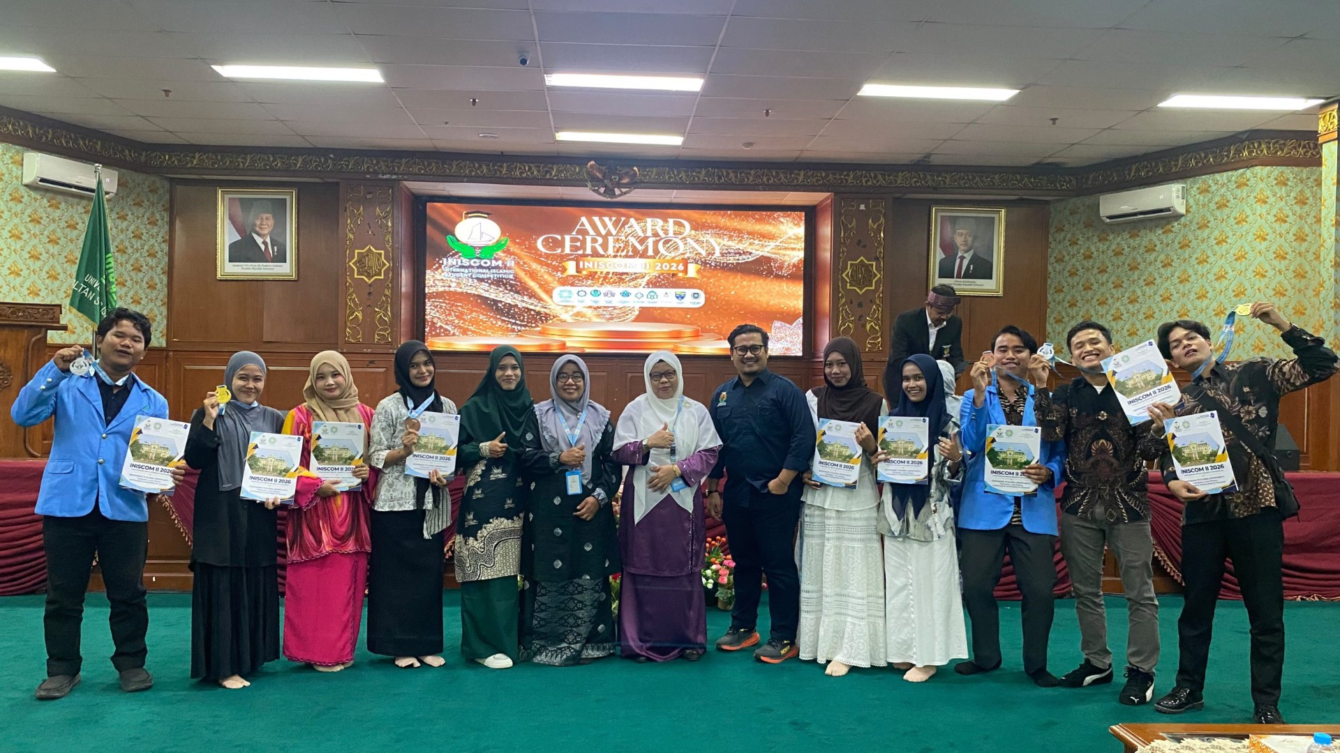 11 Mahasiswa SAA UIN Suska Riau Borong Penghargaan Internasional di INISCOM II 2026