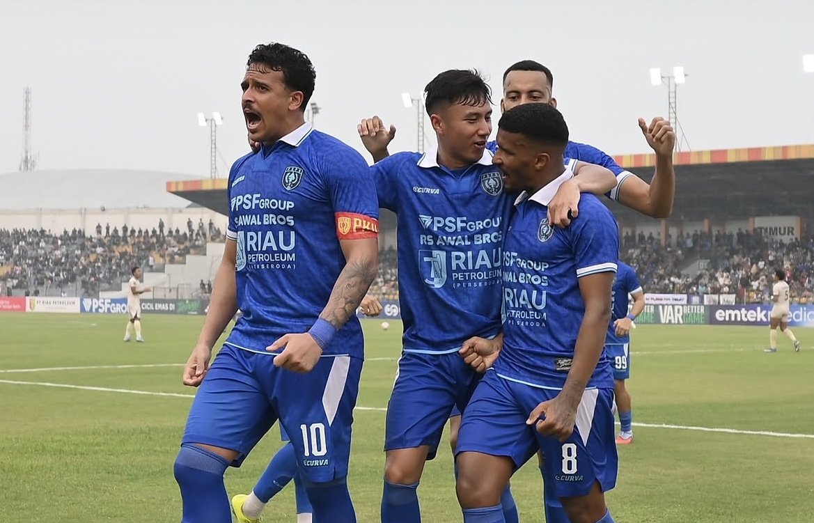 PSPS Riau Libas Persiku Kudus 4-1, Askar Bertuah Kokoh di Puncak Klasemen