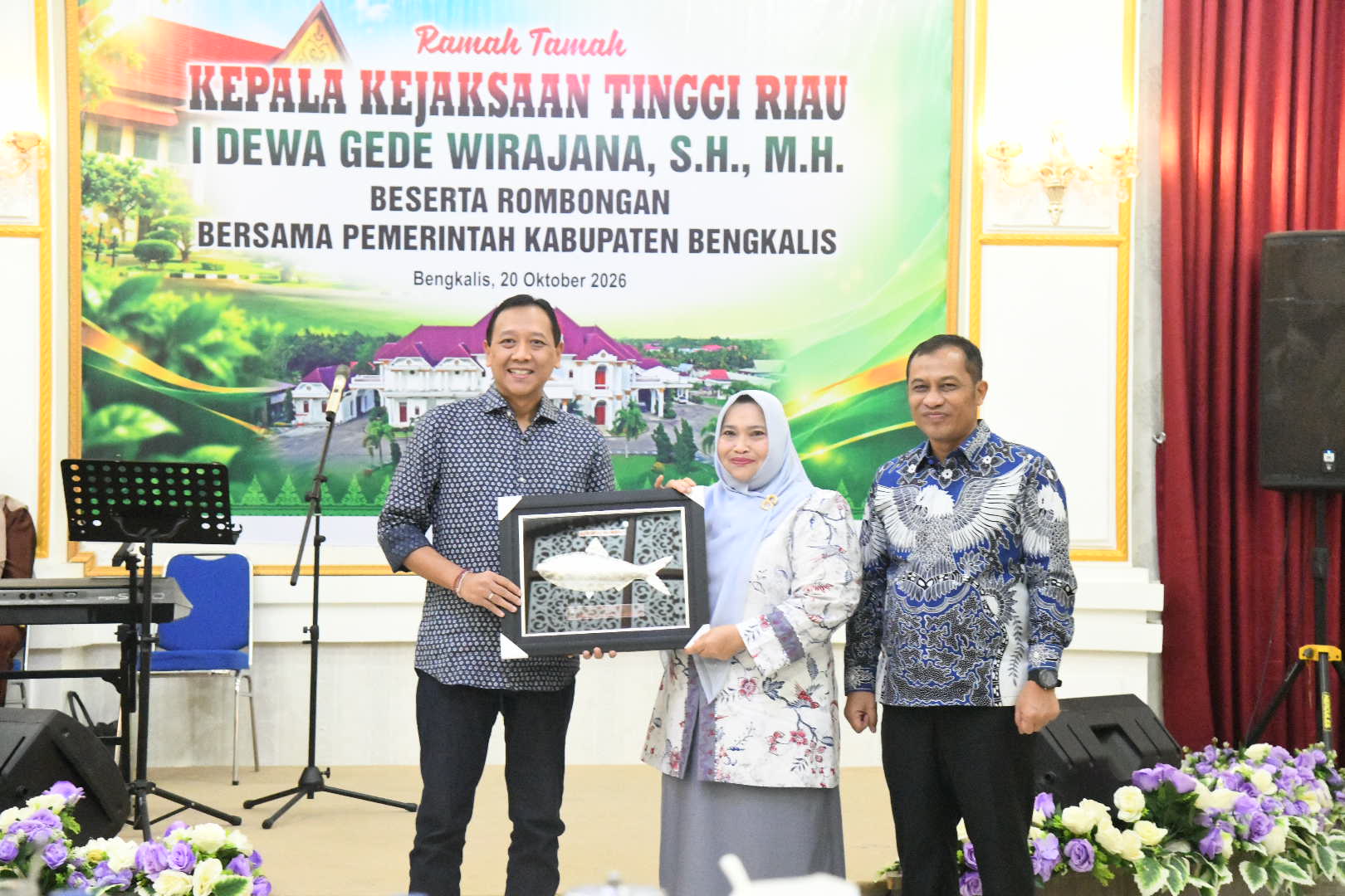 Sambut Kajati Riau, Kasmarni Perkuat Sinergi Penegakan Hukum dan Pembangunan Bengkalis