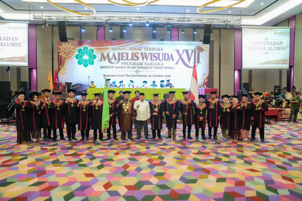 Sugiyarto Dorong Lulusan IAITF Dumai Berintegritas dan Berkontribusi bagi Pembangunan