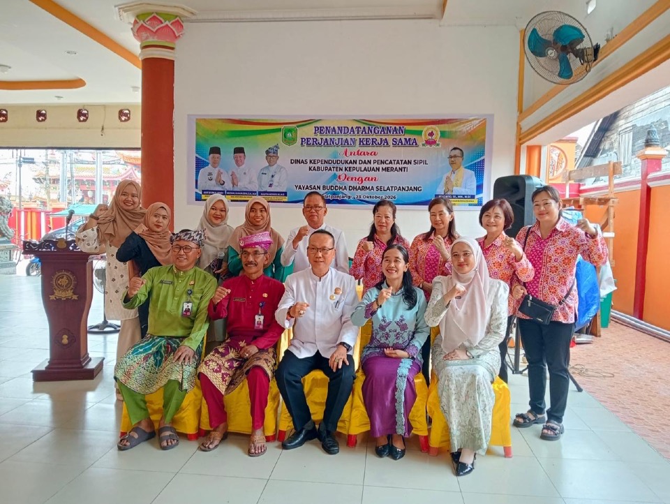 Gandeng Yayasan Buddha Dharma, Pemkab Meranti Perluas Akses Layanan Administrasi Kependudukan
