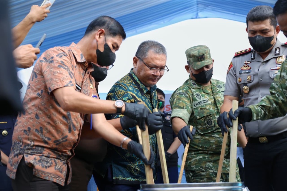 Hampir 8,9 Kilogram Sabu Dimusnahkan, Pemkab Meranti Tegaskan Perang terhadap Narkoba
