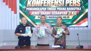 Polres Inhil dan Bea Cukai Bongkar Peredaran 3 Kg Sabu, Dua Tersangka Ditangkap