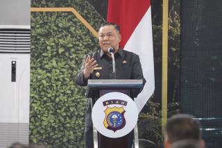 Sambut Kapolda Riau Baru, SF Hariyanto Tegaskan Pemprov Siap Bersinergi
