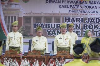 HUT ke-27 Rohil, Bupati Bistamam Tegaskan Komitmen Wujudkan Daerah Maju, Berbudaya dan Berkelanjutan