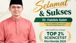 Dosen UIN Suska Riau Dr. Habibis Saleh Masuk Top 2% Scientist Dunia 2026